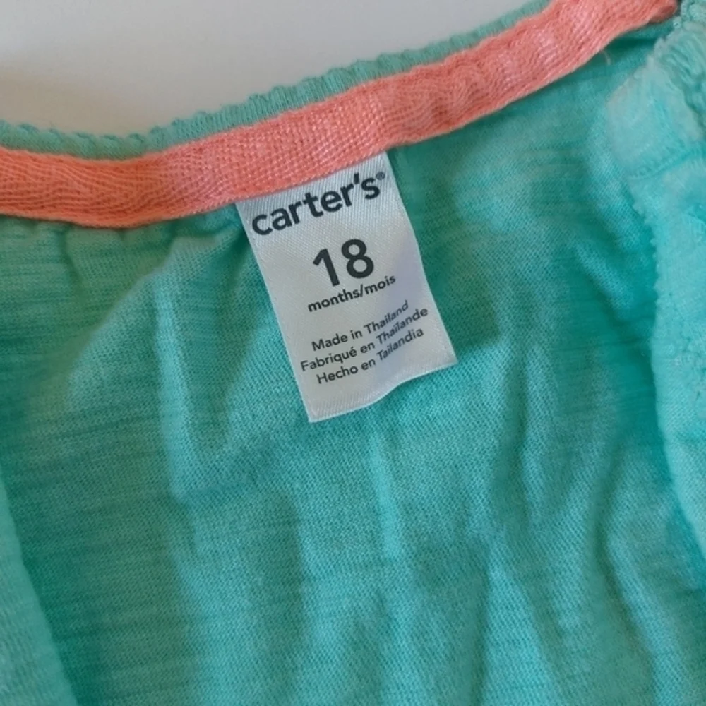Mint/Aqua Cardigan Size 18 Months Carter's family photos Easter‎